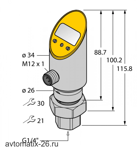 Датчик давления TURCK PS040V-501-2UPN8X-H1141/3GD