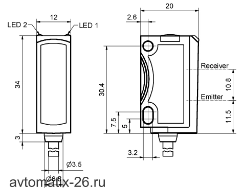 Оптический датчик Sensopart FR 25-RF-NS-K4