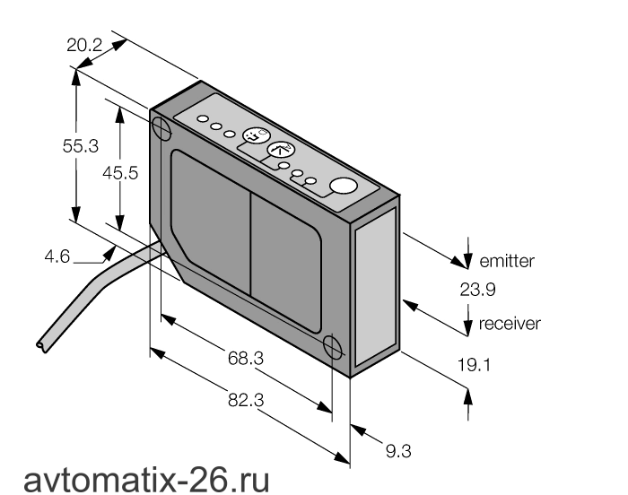 Лазерный датчик расстояния Banner LG5A65NI