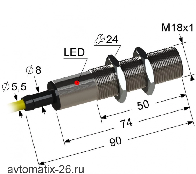Индуктивный датчик Мега-К VB2-18M90-5B82-Z