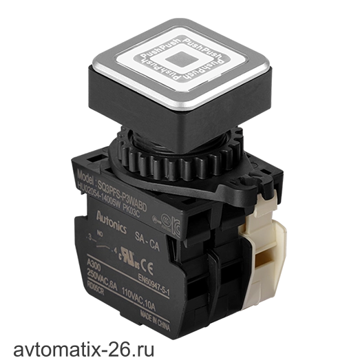 Кнопочный выключатель Autonics SQ3PFS-P3WABDM