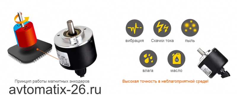 Однооборотный энкодер Autonics MGA50S8-40-2F-N-5