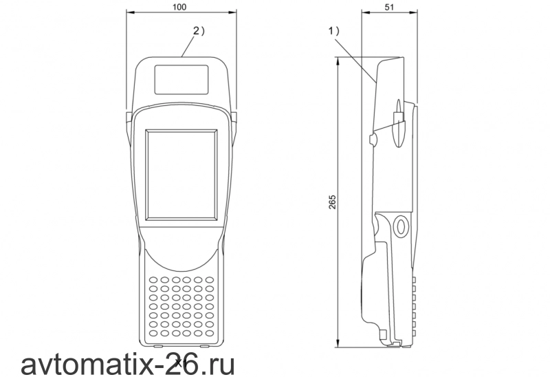 RFID портативный прибор чтения-записи Balluff BIS M-870-1-008-X-001-3003