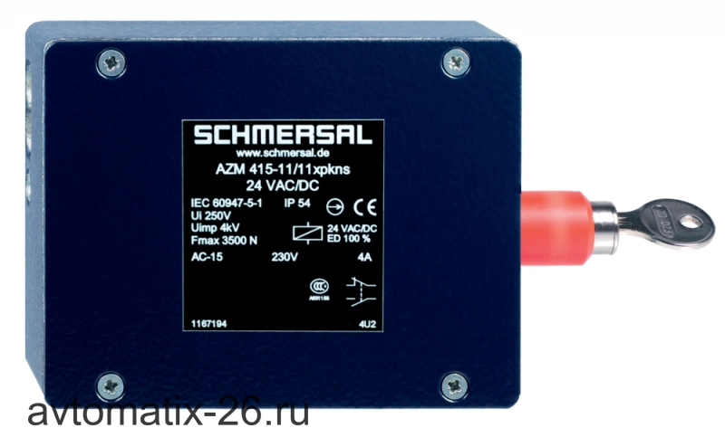 Дверной выключатель безопасности Schmersal AZM 415-11/11XPKNS 24 VAC/DC