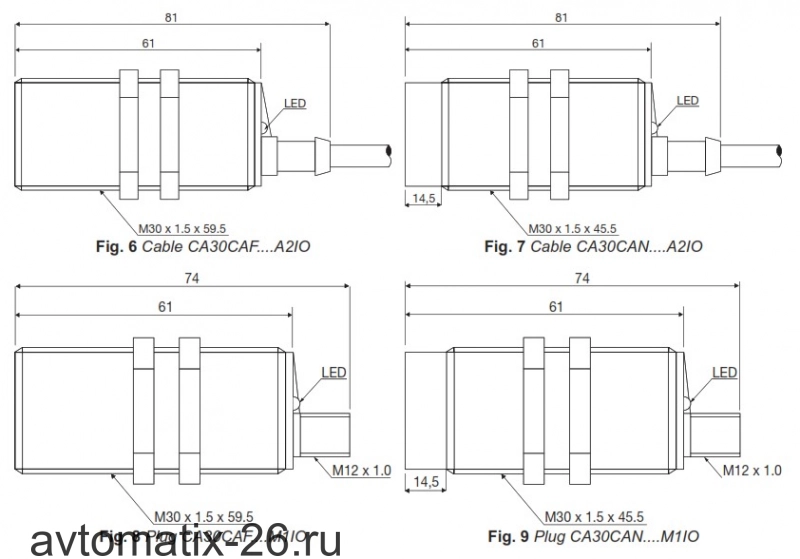 Емкостный датчик Carlo Gavazzi CA30CAF16BPM1IO