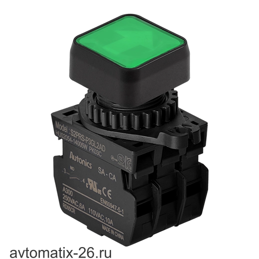 Кнопочный выключатель Autonics S2PRS-P3GL2ALM