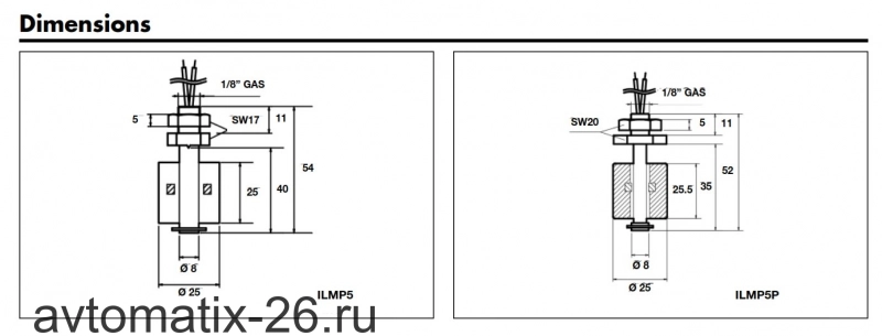 Поплавковый датчик уровня Carlo Gavazzi ILMP5P