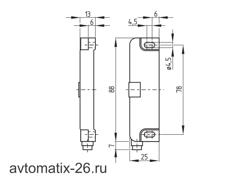 Магнитный датчик безопасности Schmersal BNS36-02/01ZG-ST-R