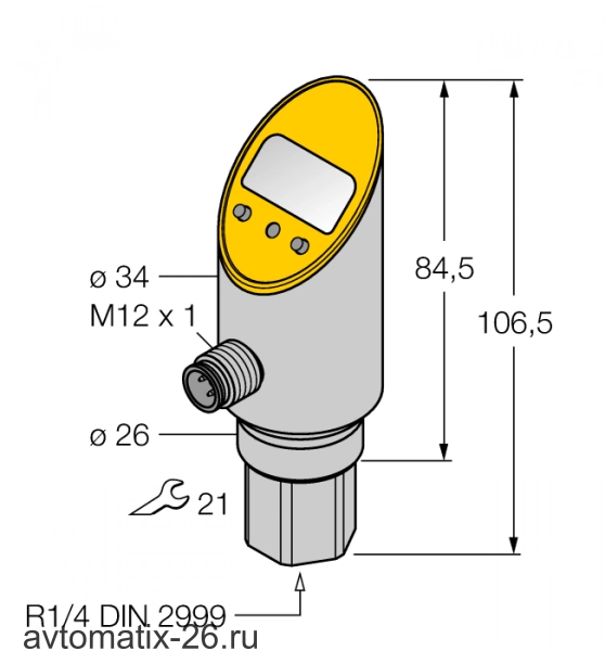 Датчик давления TURCK PS016V-311-LI2UPN8X-H1141