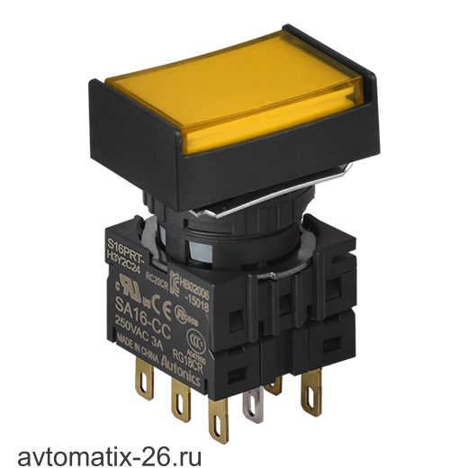 Кнопочный выключатель Autonics S16PRT-H4Y2C12