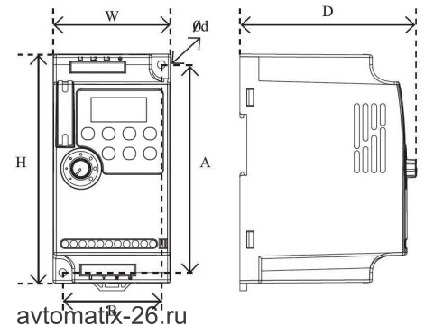 Частотный преобразователь INNOVERT ISD152M21V