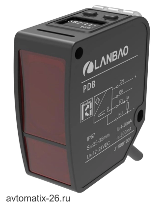 Оптический датчик расстояния LANBAO PDB-CC100DGR