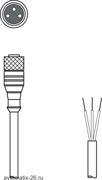 Разъем с кабелем Leuze Electronic KD U-M8-3A-V1-030