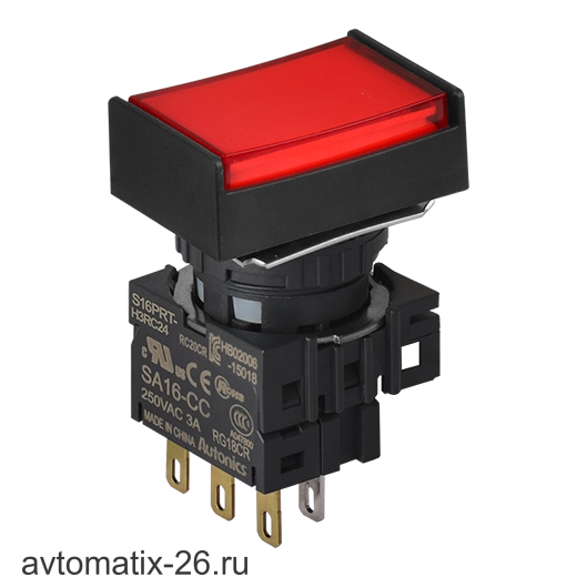 Кнопочный выключатель Autonics S16PRT-H3RC12