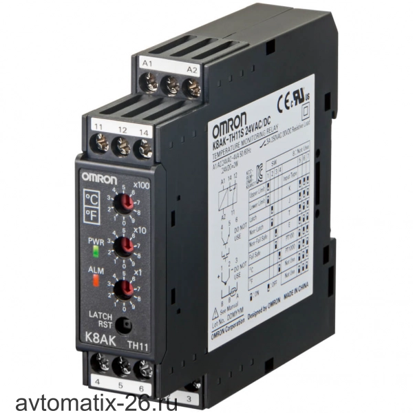 Реле контроля серии температуры Omron K8AK-TH12S 100-240VAC