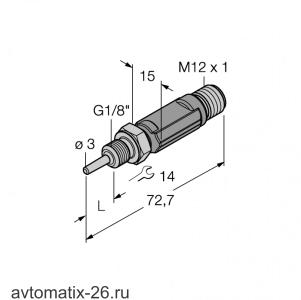 Датчик температуры TURCK TTM100C-103A-G1/8-LI6-H1140-L024