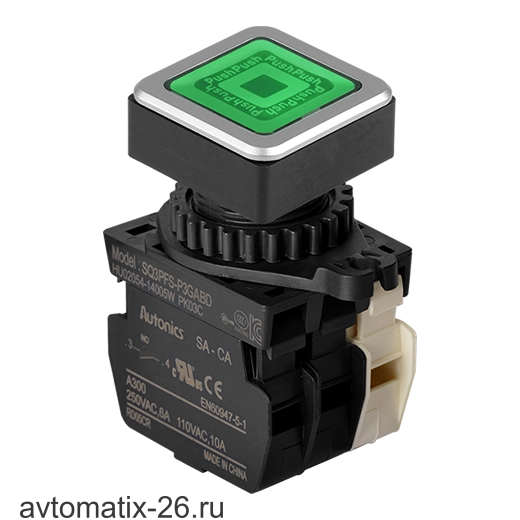 Кнопочный выключатель Autonics SQ3PFS-P3GABL