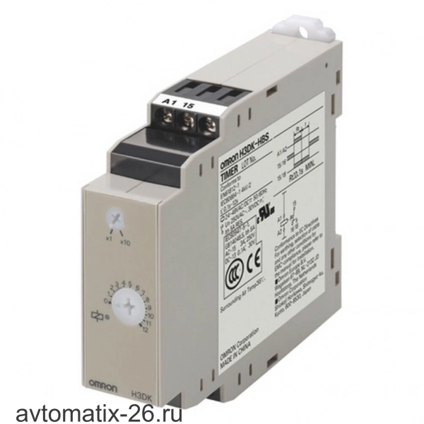 Аналоговый таймер Omron H3DK-HBL 24-48VAC/DC