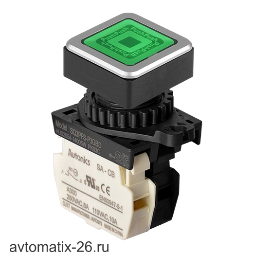 Кнопочный выключатель Autonics SQ3PFS-P3GBD