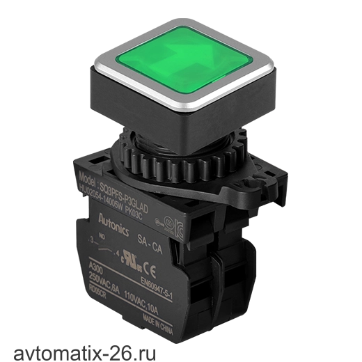 Кнопочный выключатель Autonics SQ3PFS-P3GLALM