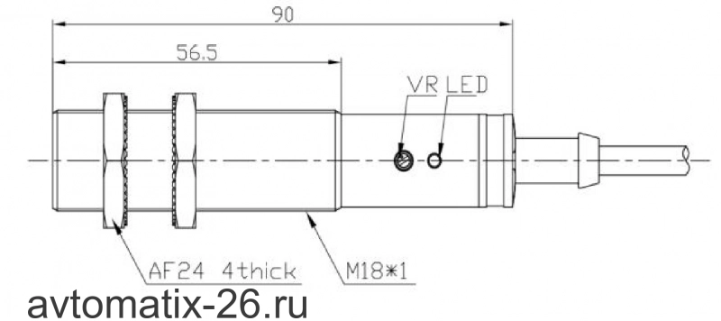 Емкостный датчик LANBAO CR18XCF05ATO