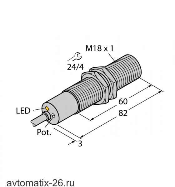 Датчик потока TURCK FCS-M18-AP8X