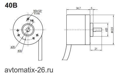Инкрементальный энкодер INNOCONT EIP 40BO 6630V30-T2