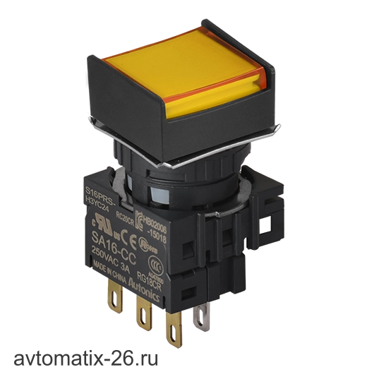 Кнопочный выключатель Autonics S16PRS-H4YC5