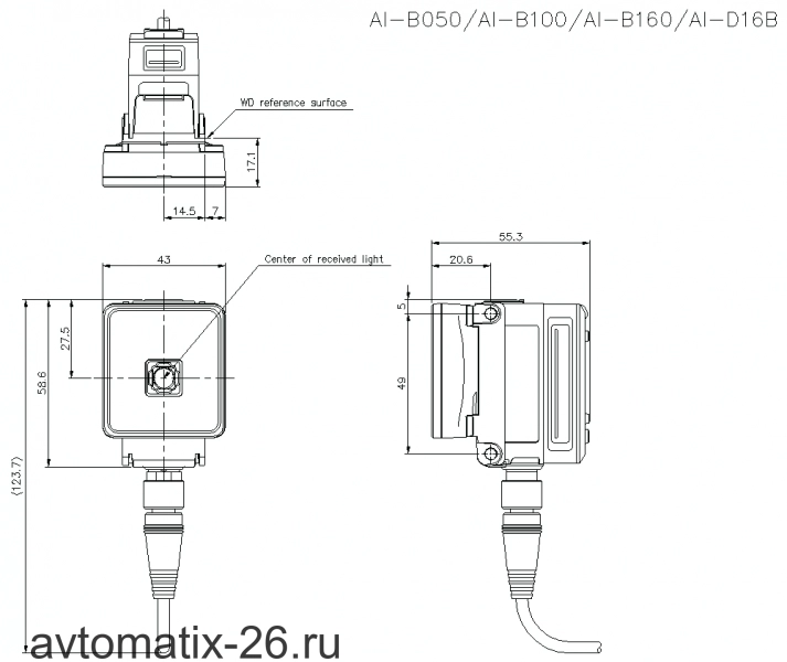 Фотоэлектрический датчик KEYENCE AI-B050