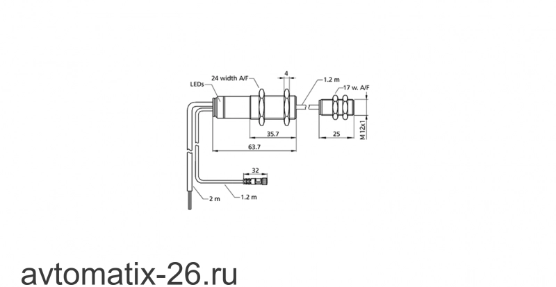 Датчик двойного листа Microsonic dbk+4/Empf/M12/3CDD/ M18