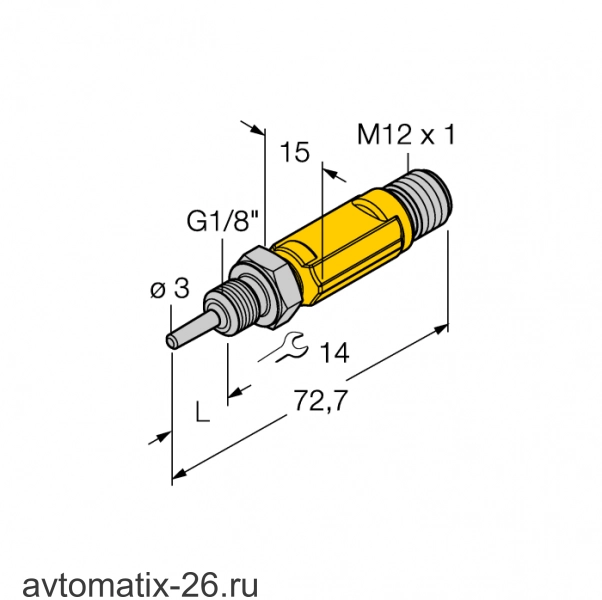 Датчик температуры TURCK TTM-103A-G1/8-LIUPN-H1140-L013