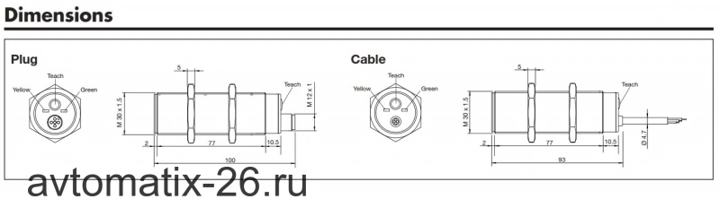 Ультразвуковой датчик Carlo Gavazzi UA30EAD35NKM1TI