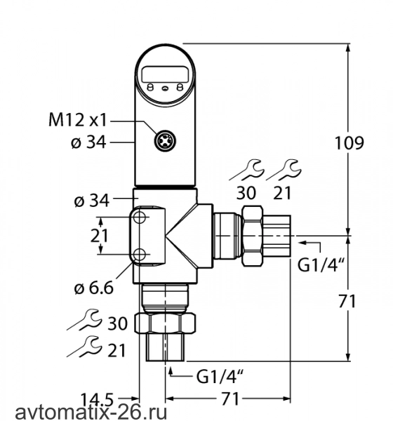 Датчик давления TURCK PS025D-501L-2UPN8X-H1141