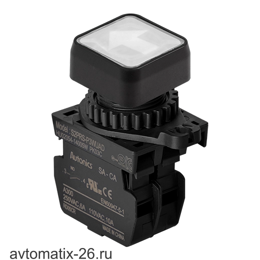 Кнопочный выключатель Autonics S2PRS-P3WUALM