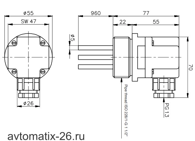 Датчик уровня Carlo Gavazzi VNYI1