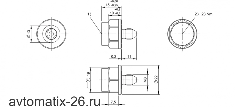 Транспондер RFID Balluff BIS M-142-02/A-M8-GY
