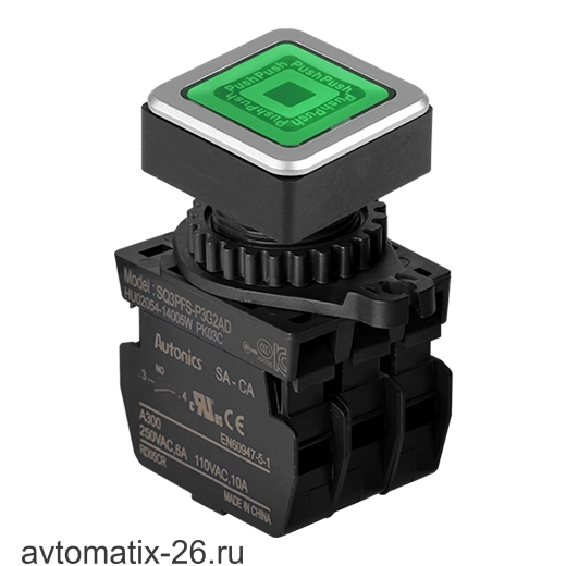 Кнопочный выключатель Autonics SQ3PFS-P3G2ADM