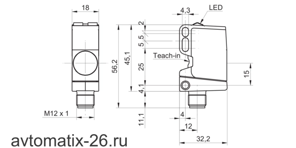 Ультразвуковой барьер Baumer U500.EB0.2-GP2J.72F