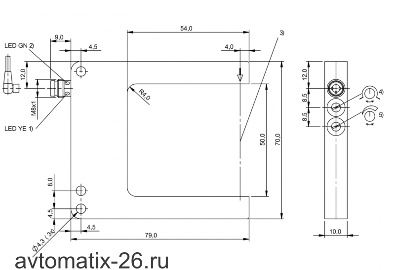 Щелевой датчик Balluff BGL 50A-008-S49