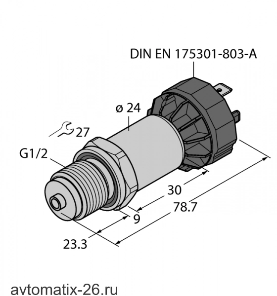Датчик давления TURCK PT40R-2008-I2-DA91/X