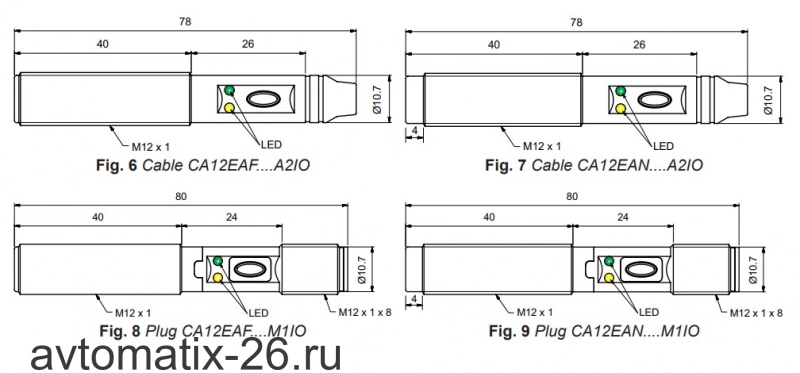 Емкостный датчик Carlo Gavazzi CA12EAN08BPM1IO