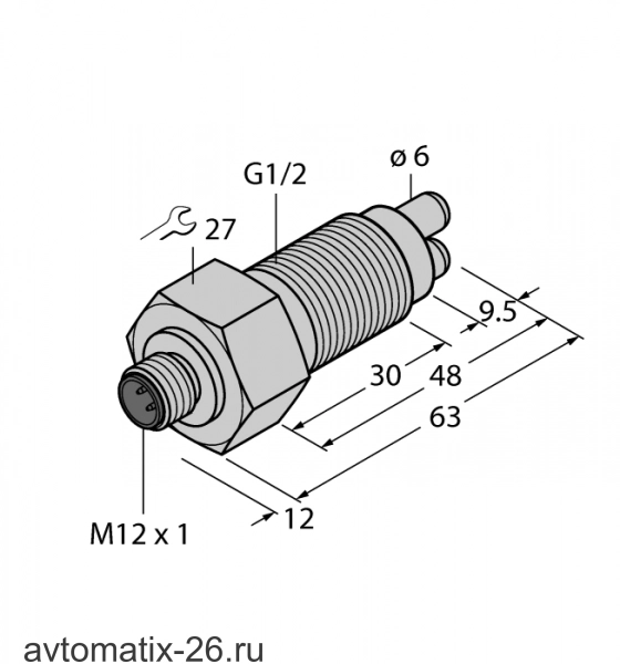 Датчик потока TURCK FCS-GL1/2A2-NA-H1141/A