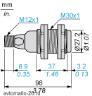 Ультразвуковой датчик Telemecanique XX6V3A1NAM12