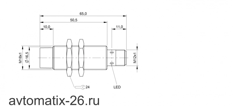 Индуктивный датчик расстояния Balluff BAW M18MG-UAC80F-S04G