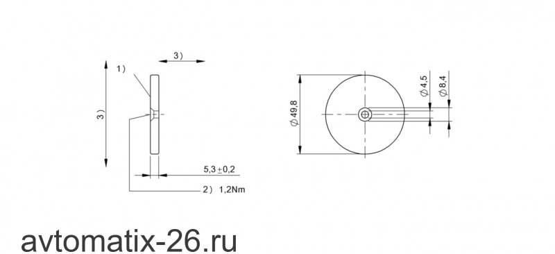 Транспондер RFID Balluff BIS M-134-10/L