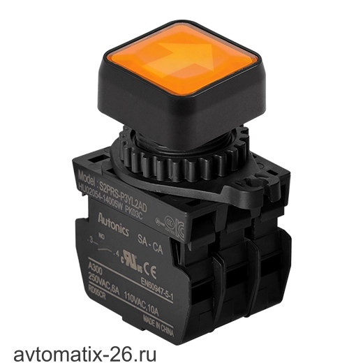 Кнопочный выключатель Autonics S2PRS-P3YL2ADM