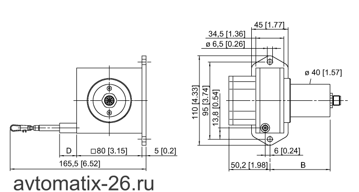 Тросиковый энкодер TURCK DW2000-110-PA-H1441