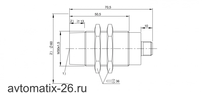 RFID головка чтения/записи Balluff BIS C-323/05-S4