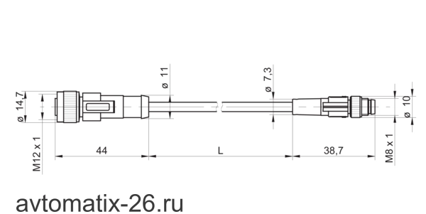 Соединительный кабель Baumer ESG 34S/KSG32SH0500