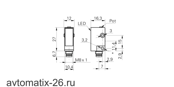 Оптический датчик Baumer OHDK 10N5150/S35A